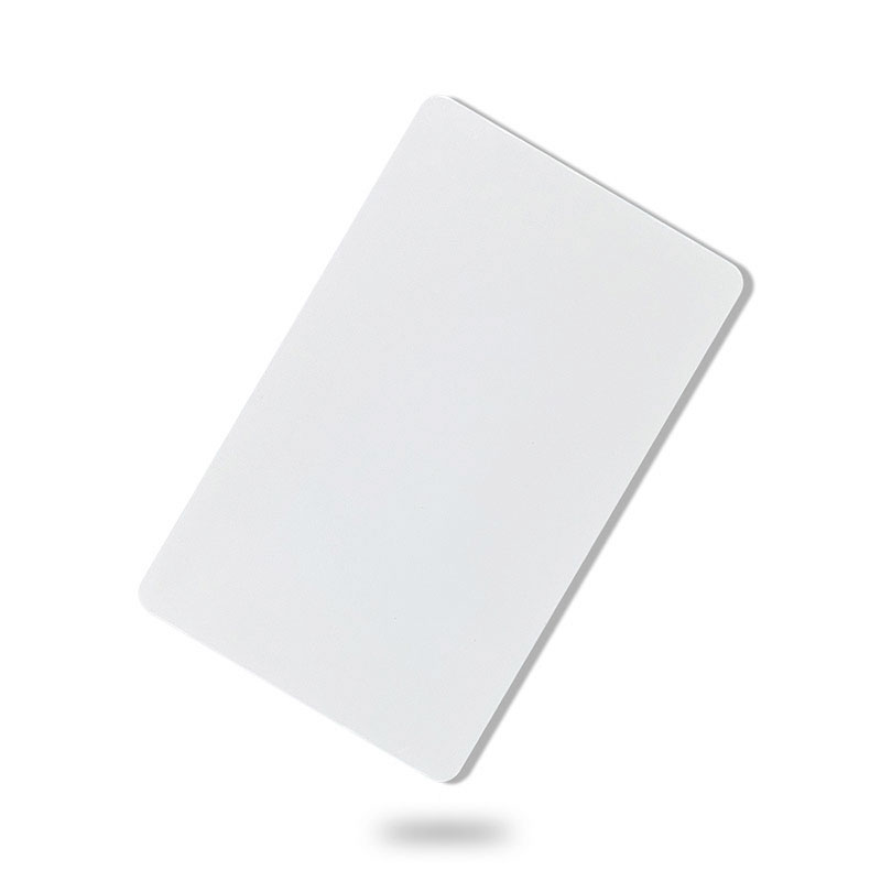 ຄວາມຖີ່ຕ່ຳ ISO Inkjet Printable White Plastic Plastic Cards RFID