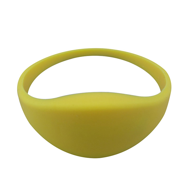 Waterproof Passive ID Slim Oblate Bracelet RFID Silicone Hand Wristband ສໍາລັບການອອກກໍາລັງກາຍ